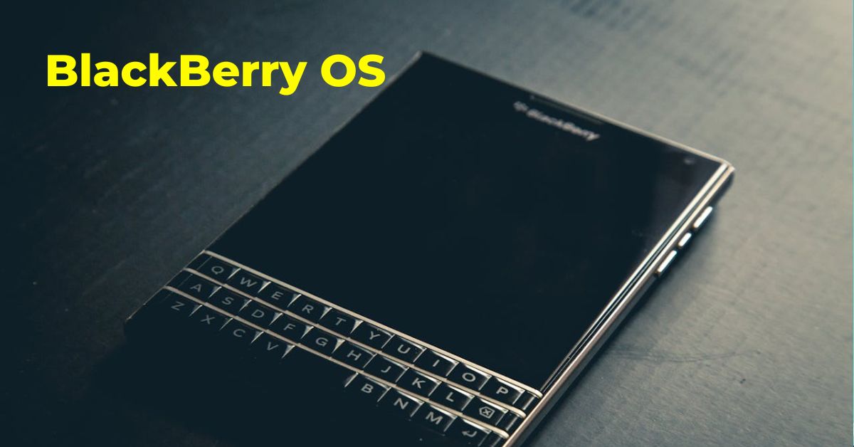 classic BlackBerry phone with a physical keyboard
