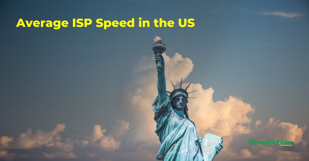 Status of Liberty of the US color-coded by average ISP speed.