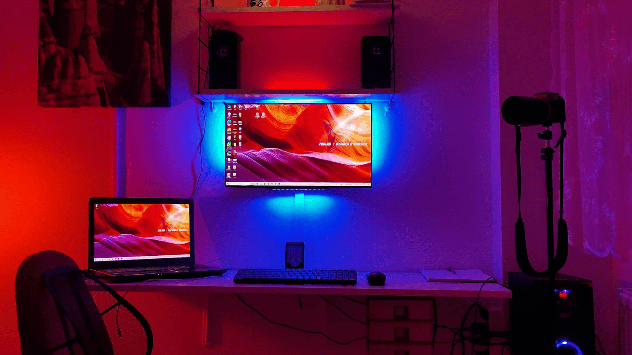 LED Monitor Wall Mount - Saving Valuable Desk Space